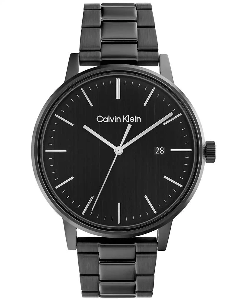 商品Calvin Klein|Black Stainless Steel Bracelet Watch 43mm,价格¥813,第1张图片