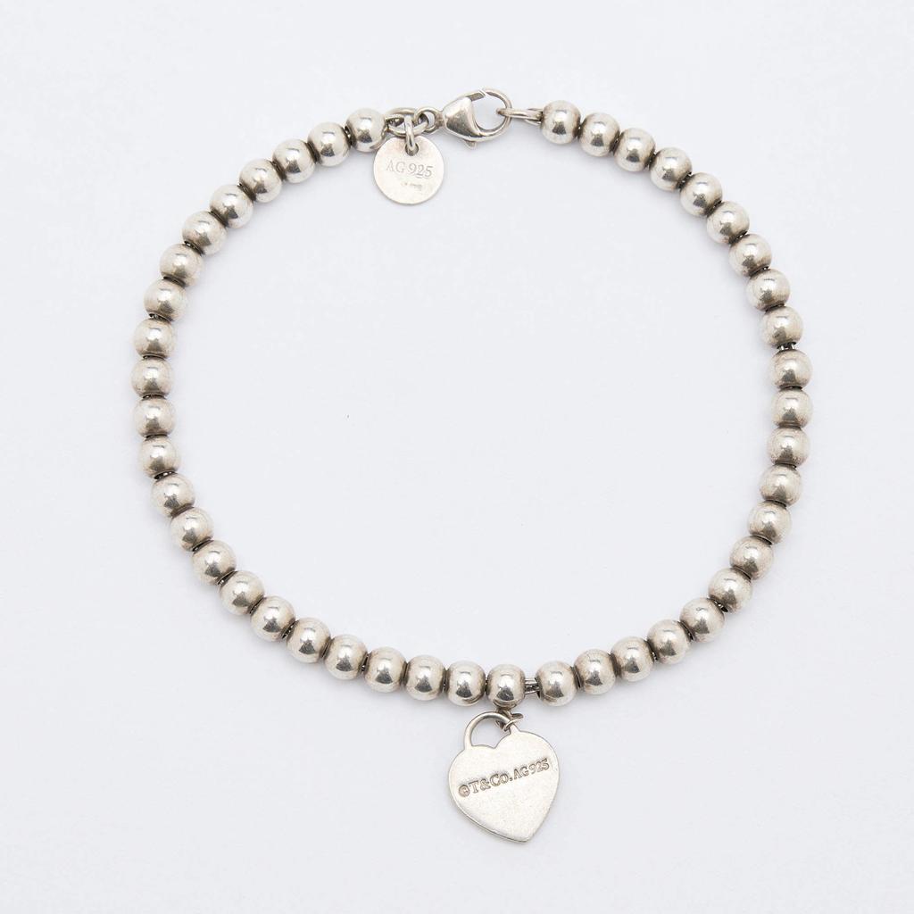 Tiffany & Co. Sterling Silver Return To Tiffany Heart Tag Bracelet商品第3张图片规格展示