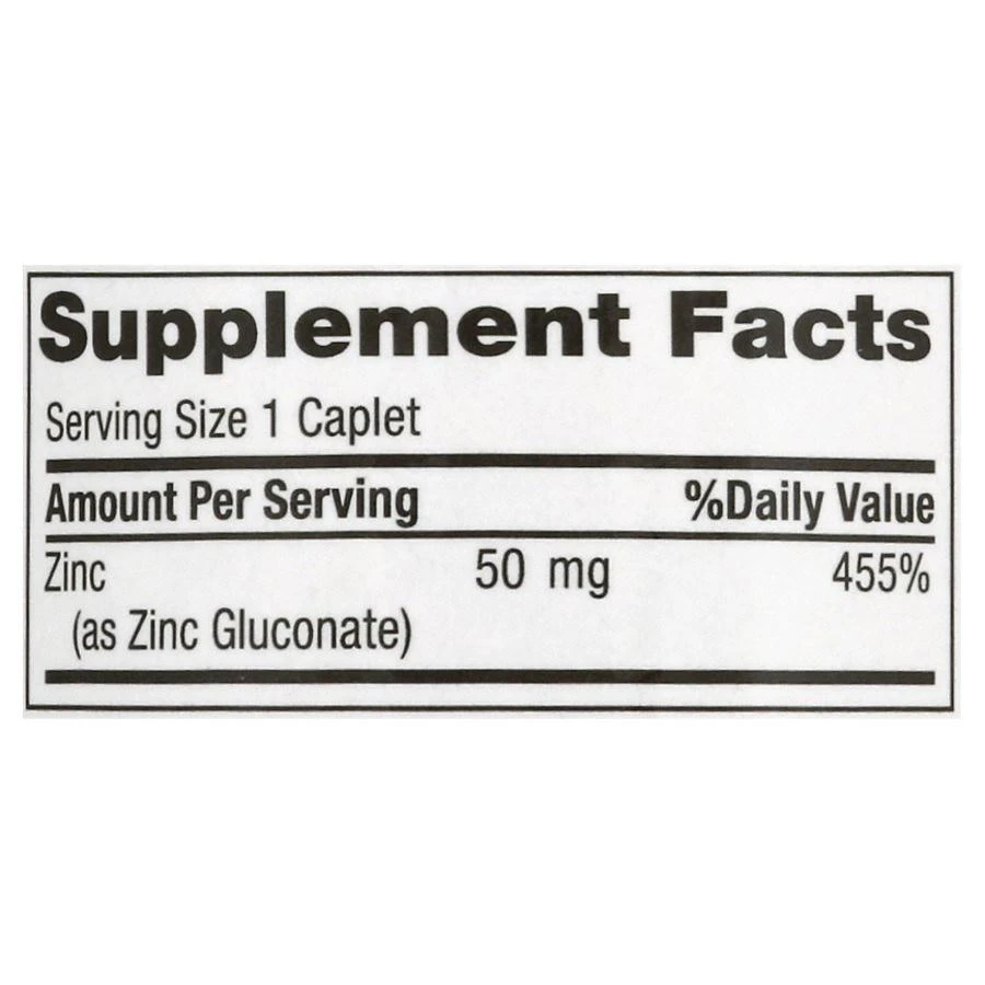 商品Finest Nutrition|Finest Nutrition 锌元素片 50mg,价格¥104,第3张图片详细描述