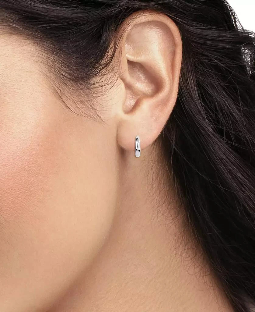 商品Giani Bernini|Polished Extra Small C-Hoop Earrings in Sterling Silver, 1/2", Created for Macy's,价格¥97,第2张图片详细描述