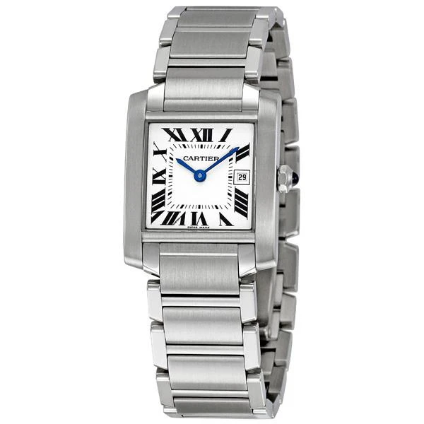 商品[二手商品] Cartier|Cartier Tank Francaise Unisex Quartz Watch W51011Q3,价格¥19753,第1张图片