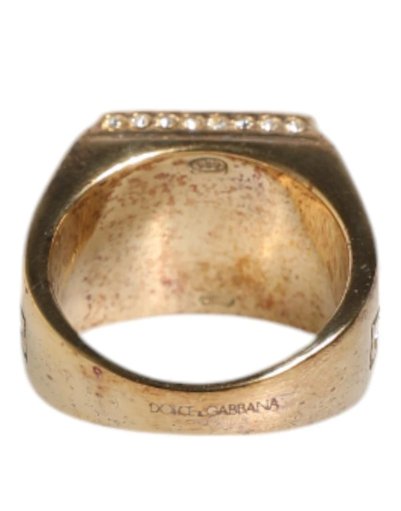 商品Dolce & Gabbana|Dolce & Gabbana Gold Tone Sterling Silver 925 Crystals Ring,价格¥2920,第3张图片详细描述
