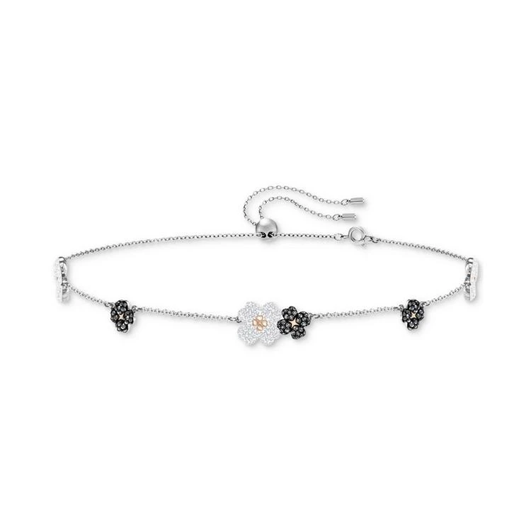 商品Swarovski|Two-Tone Crystal Flower 11-3/4" Choker Necklace,价格¥1103,第3张图片详细描述