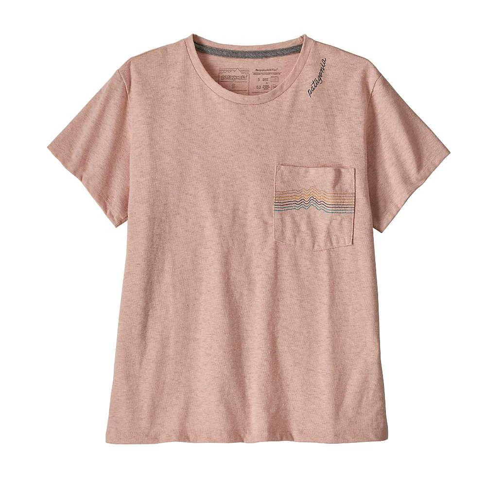 商品Patagonia|Women's Ridge Rise Stripe Pocket Responsibili Tee,价格¥215,第4张图片详细描述
