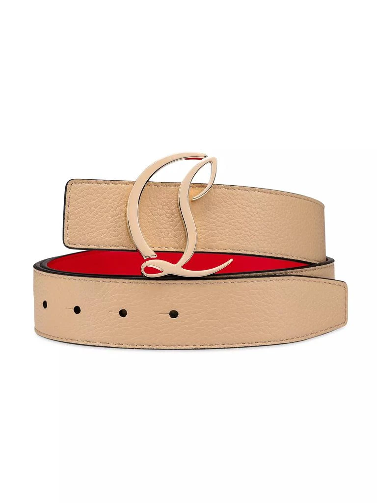 商品Christian Louboutin|CL Logo Leather Belt,价格¥3684,第2张图片详细描述