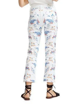 商品Maje|Pia Cropped Floral-Embroidered Straight-Leg Jeans in Multicolor,价格¥1009,第2张图片详细描述