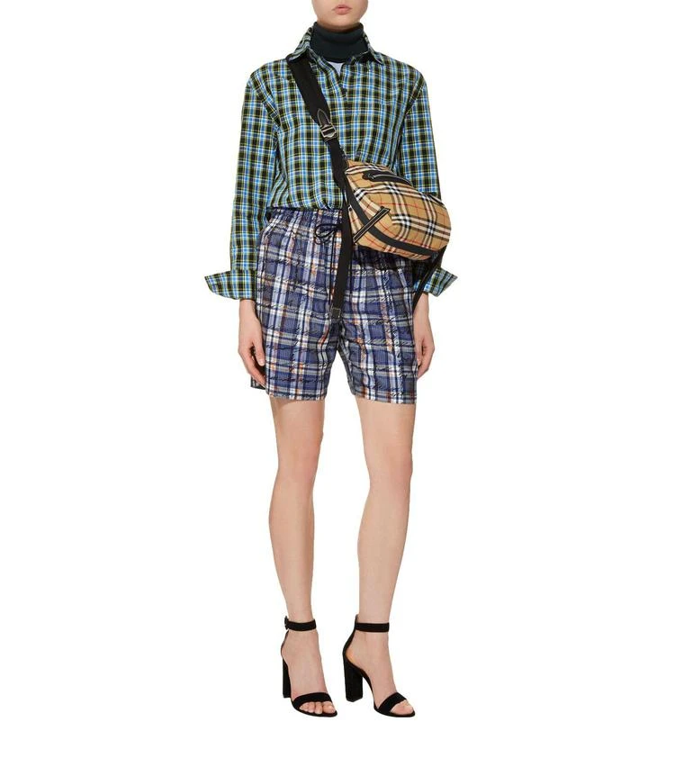 商品Burberry|Haymarket Check Stripe Shirt,价格¥3412,第5张图片详细描述