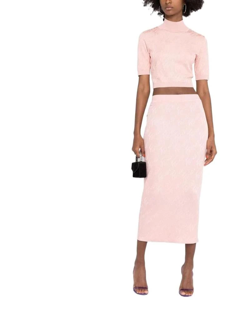 商品Fendi|Fendi Women&#39;s  Pink Viscose Sweater,价格¥5066,第2张图片详细描述