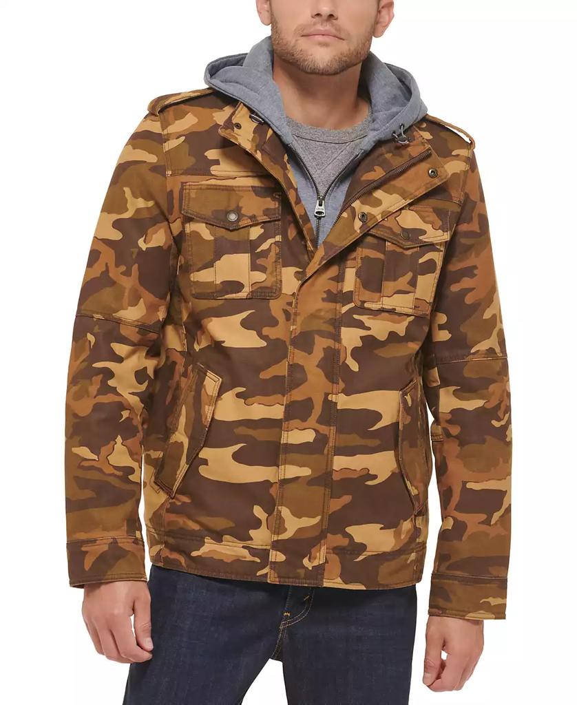 Levi's® Herren-Hoodie mit zwei Taschen, herausnehmbarer Jersey-Latz-/Kapuzenpartie und Sherpa-Futter image 2