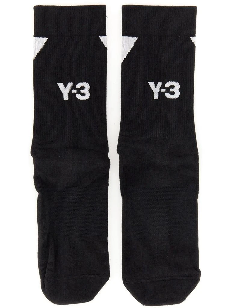 商品Y-3|Y-3 Logo Intarsia-Knitted Ankle Length Socks,价格¥132,第1张图片