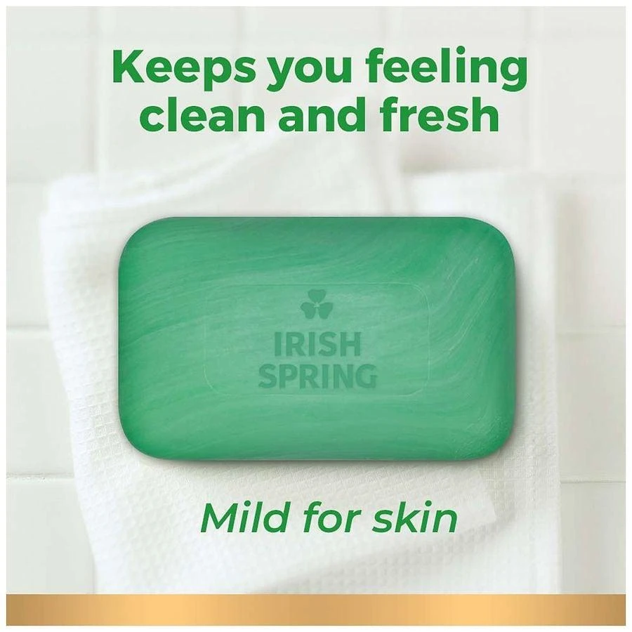 商品Irish Spring|Deodorant Bar Soap for Men Original Clean,价格¥56,第3张图片详细描述