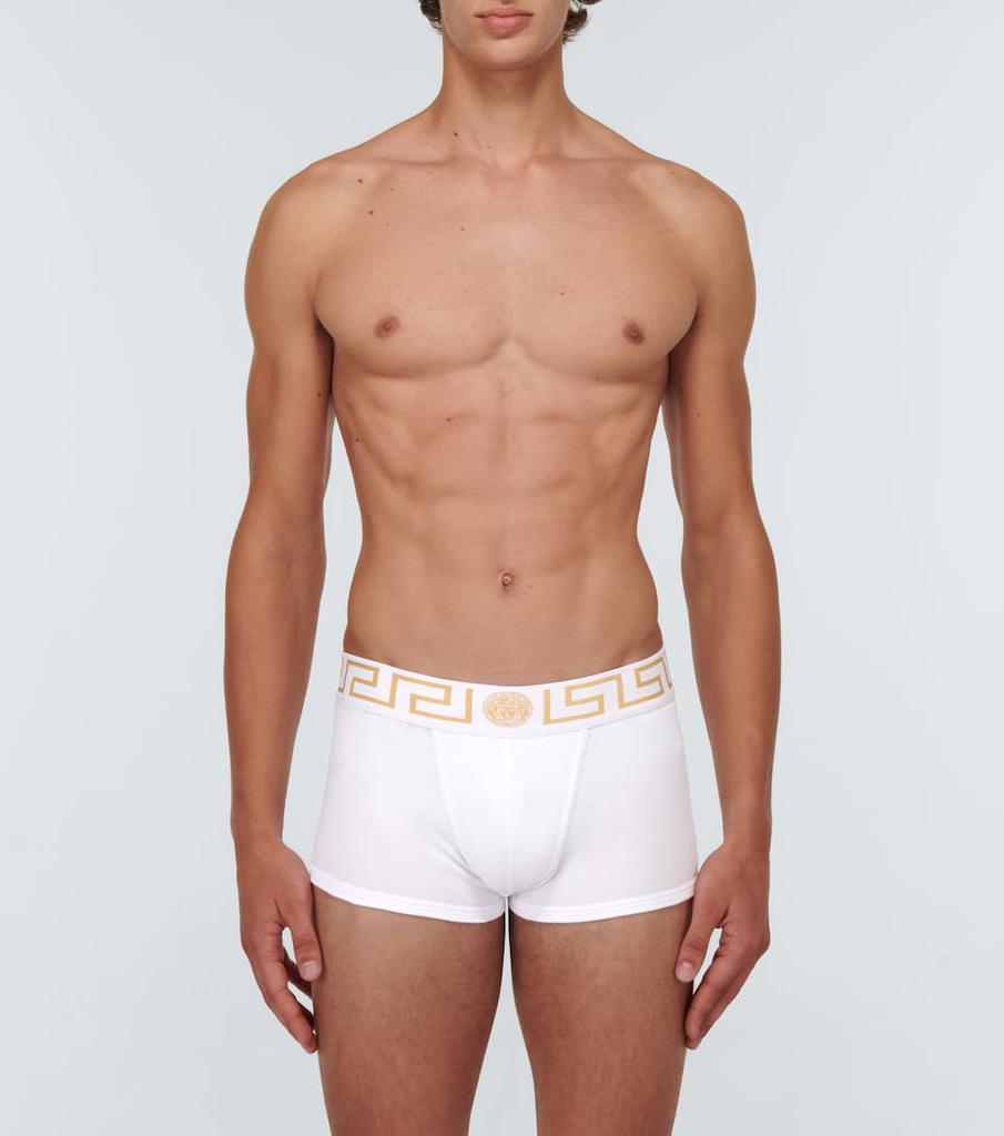 商品Versace|Greca棉质混纺内裤三件套,价格¥1132,第4张图片详细描述