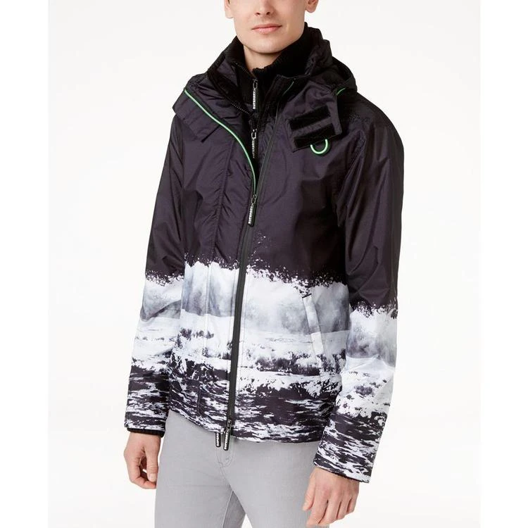 商品Superdry|Men's Printed Three Zipper Windbreaker,价格¥449,第2张图片详细描述