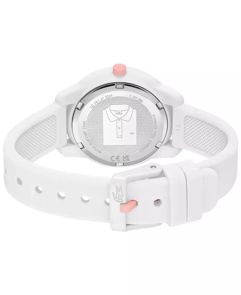 商品Lacoste|Kids Mini Tennis White Silicone Strap Watch 34.5mm,价格¥636,第3张图片详细描述