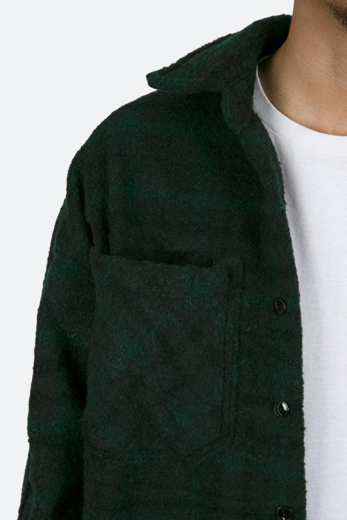 Heavyweight Woven Flannel - Navy/Green商品第7张图片规格展示