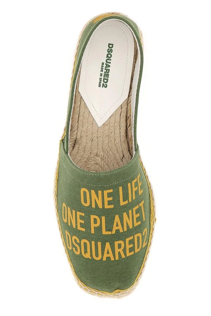 商品DSQUARED2|Military green canvas espadrilles,价格¥2299,第3张图片详细描述