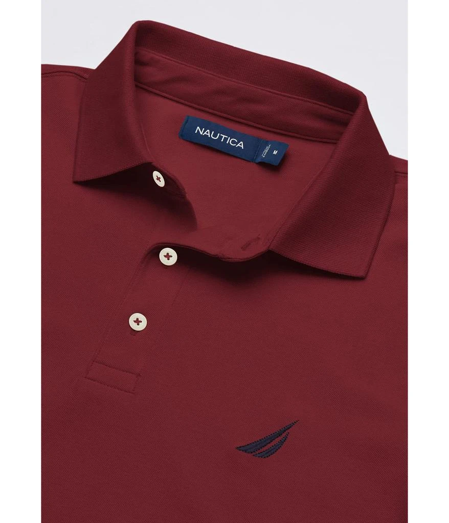 商品Nautica|Men's Short Sleeve Solid Stretch Cotton Pique Polo Shirt,价格¥181,第3张图片详细描述