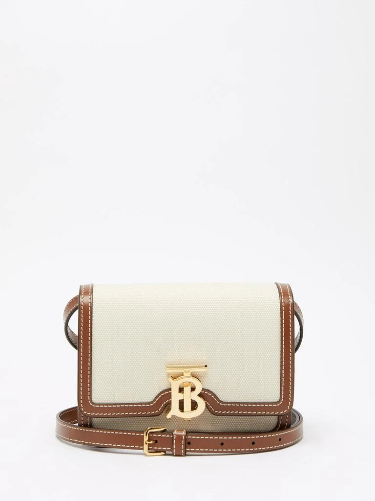 商品Burberry|TB mini canvas and leather cross-body bag,价格¥12080,第3张图片详细描述