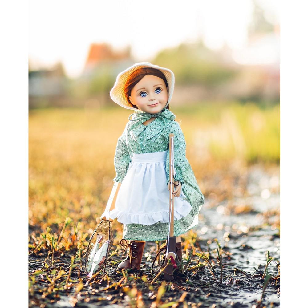 商品The Queen's Treasures|18" Doll Clothes and Accessories, Little House Prairie Dress and Fishing Set, Compatible with American Girl Dolls,价格¥230,第5张图片详细描述