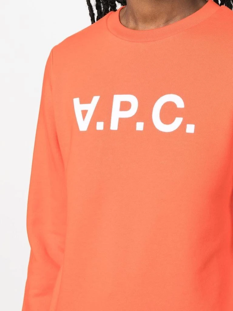 商品A.P.C.|LOGO-PRINT COTTON SWEATSHIRT,价格¥1405,第5张图片详细描述