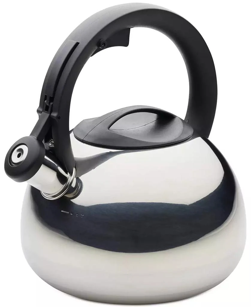 商品Farberware|Stainless Steel 2.3-Qt. Whistling Tea Kettle,价格¥190,第1张图片