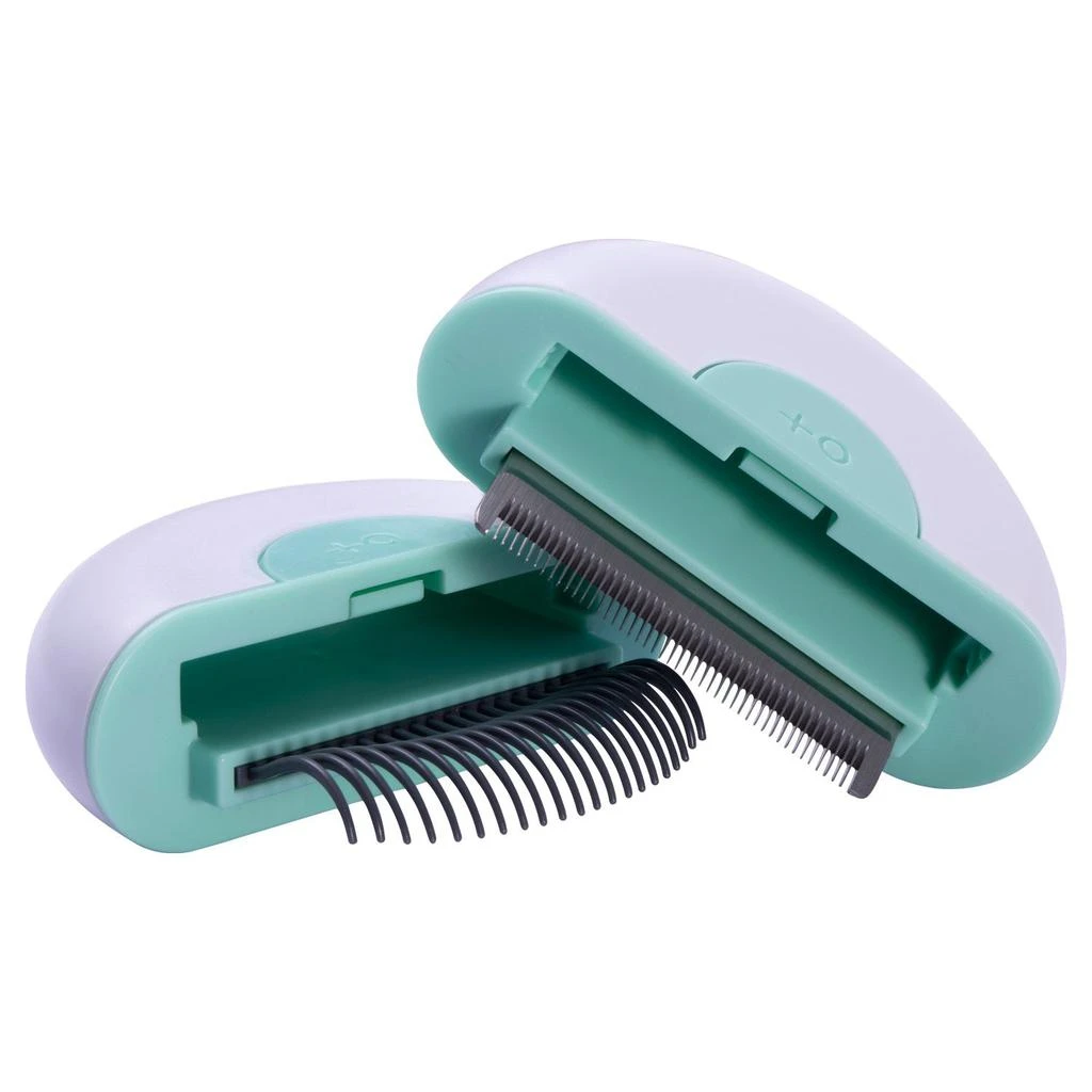 商品Pet Life|'LYNX' 2-in-1 Travel Connecting Grooming Pet Comb and Deshedder,价格¥135,第1张图片