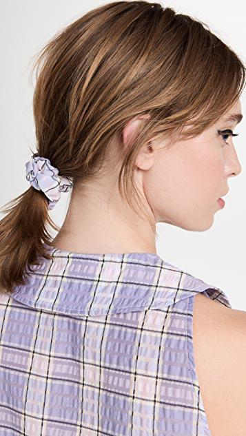 商品Ganni|泡泡纱格纹发带,价格¥130,第4张图片详细描述