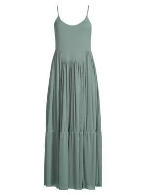 商品Vince|Camisole Tiered Midi Dress,价格¥552,第3张图片详细描述