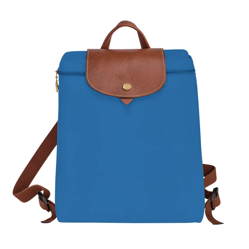 商品Longchamp|珑骧 LE PLIAGE女士深蓝色再生帆布双肩背包,价格¥1450,第1张图片