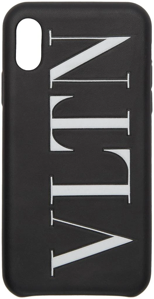 商品Valentino|Black Valentino Garavani 'VLTN' iPhone X Case,价格¥1634,第1张图片