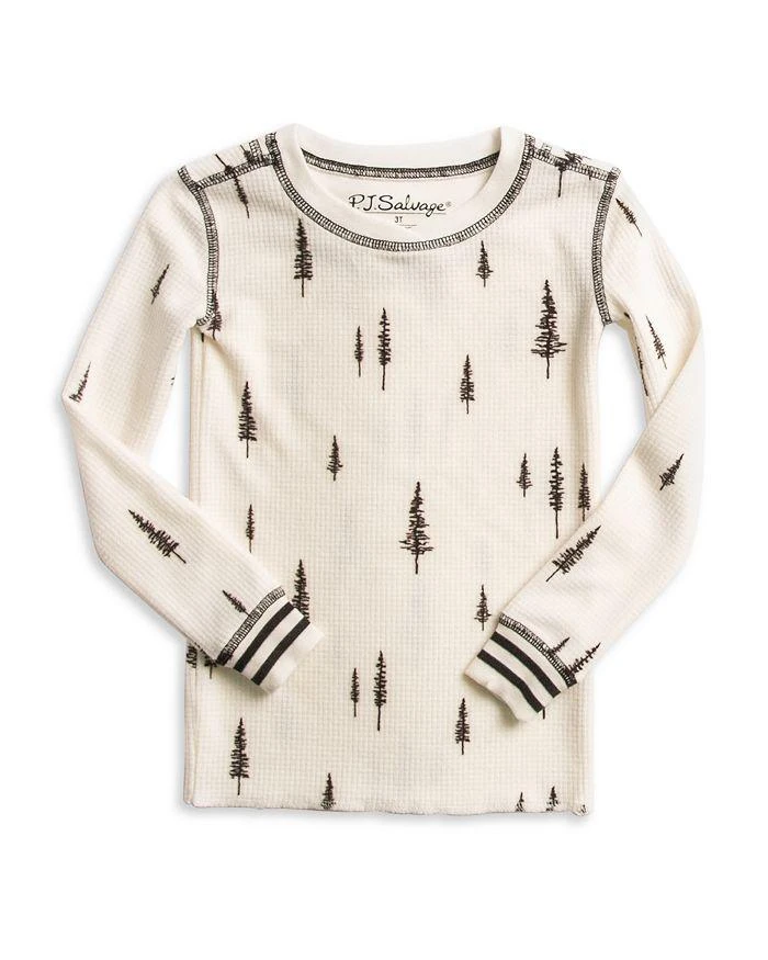 商品PJ Salvage|Unisex May The Forest Be With You Velour Thermal 2-Pc. Snug Fit Pajamas Set - Little Kid, Big Kid,价格¥242,第2张图片详细描述