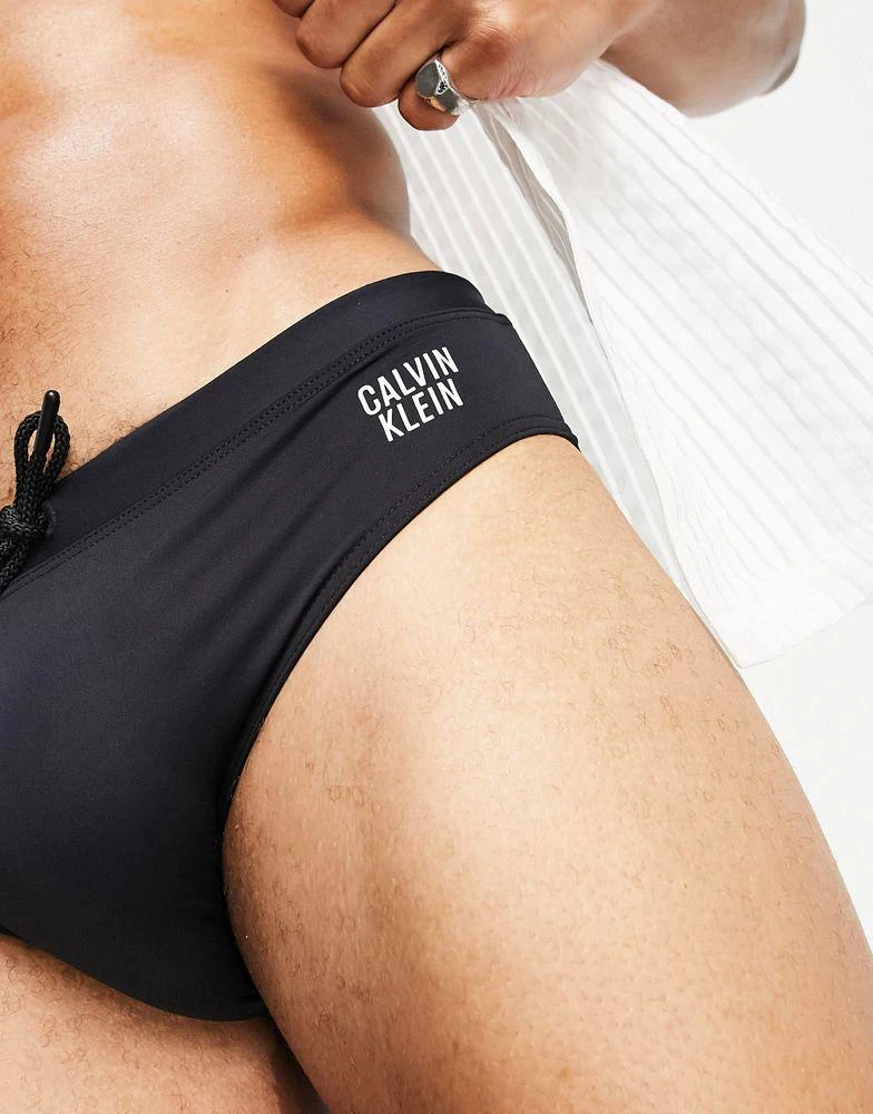 商品Calvin Klein|Calvin Klein small logo swim briefs in black,价格¥189,第3张图片详细描述