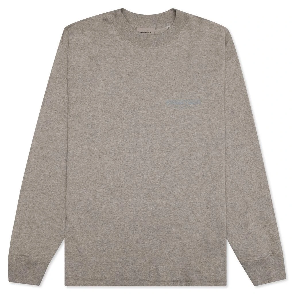 商品Essentials|Essentials L/S Tee - Dark Heather Oatmeal,价格¥380,第1张图片