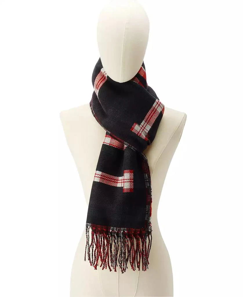 Men's Plaid Logo Scarf 商品