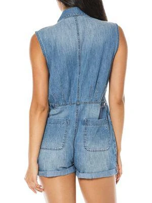 商品Juicy Couture|Patch Pocket Denim Romper,价格¥479,第2张图片详细描述