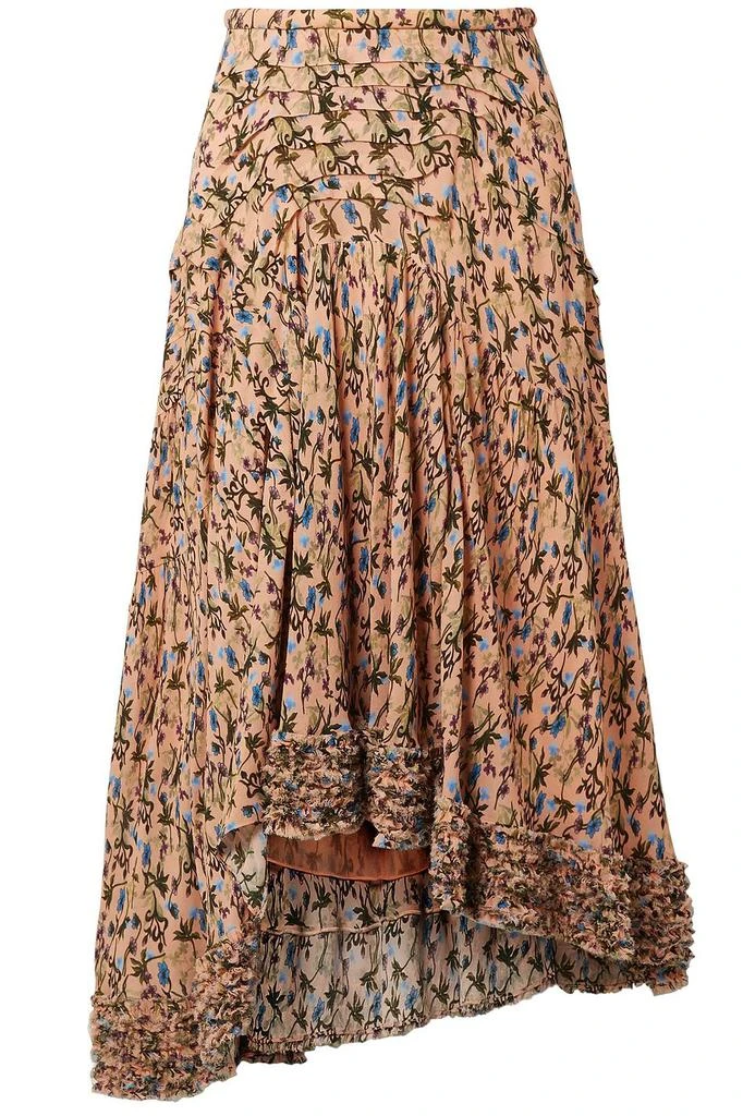商品Chloé|Asymmetric printed crepe midi skirt,价格¥4796,第1张图片