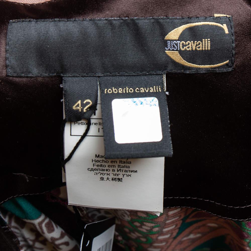 商品[二手商品] Just Cavalli|Just Cavalli Multicolor Printed Satin Ruffle Detail Maxi Skirt M,价格¥1269,第7张图片详细描述