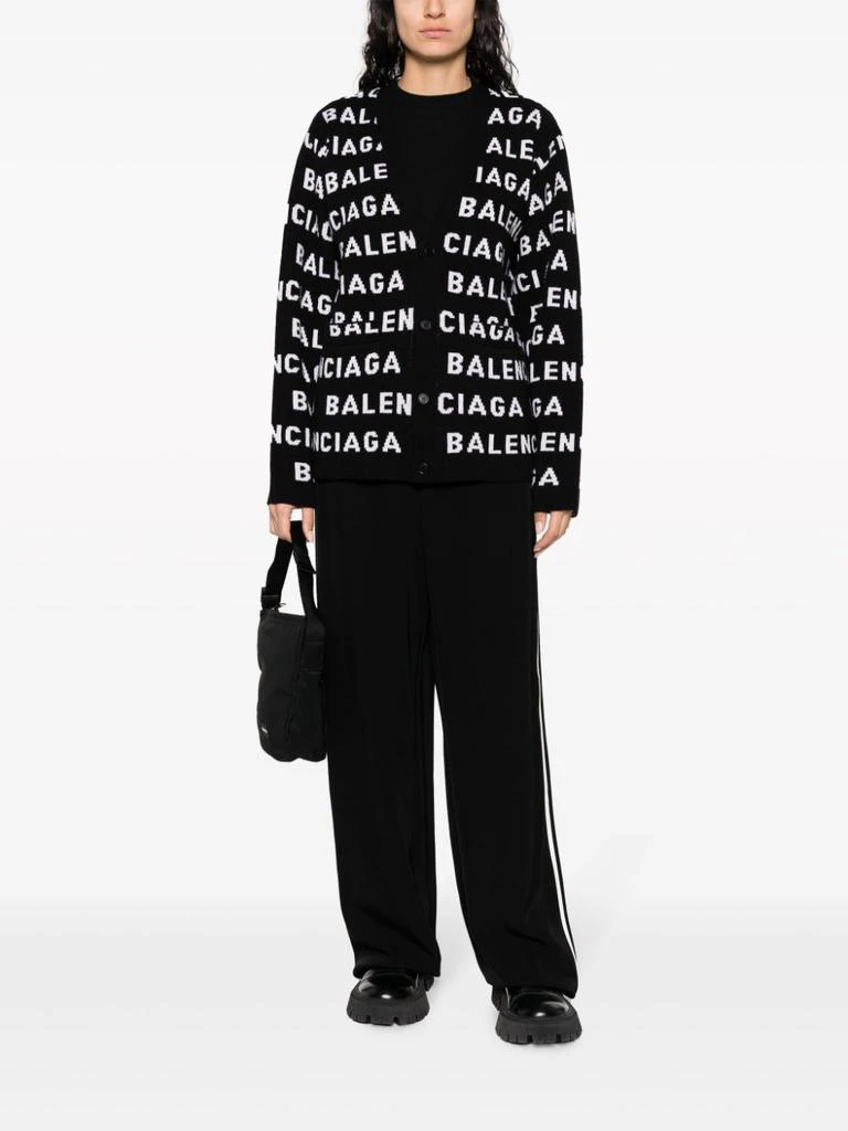 商品Balenciaga|BALENCIAGA - Allover Logo Wool Cardigan,价格¥9982,第3张图片详细描述