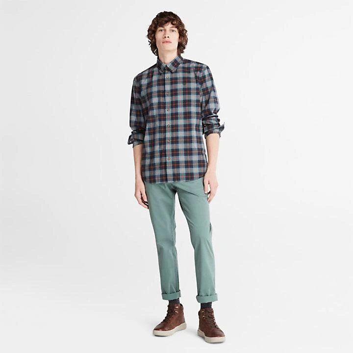 商品Timberland|Eastham River Stretch Checked Shirt for Men in Green,价格¥442,第3张图片详细描述