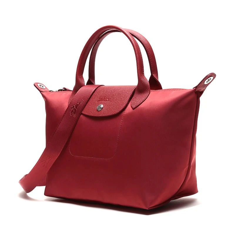 商品[国内直发] Longchamp|珑骧 LONGCHAMP 送女友 奢侈品 女士LE PLIAGE NEO系列小号红色织物短柄手提单肩斜挎包饺子包 1512 598 545,价格¥879,第5张图片详细描述