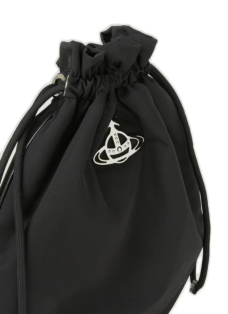 商品Vivienne Westwood|Vivienne Westwood Logo-Plaque Drawstring Pouch Bag,价格¥2869,第4张图片详细描述