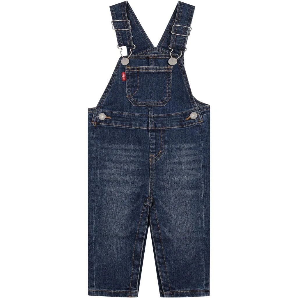 商品Levi's|Levi's Blue Dungarees For Baby Boy With Logo,价格¥760,第1张图片