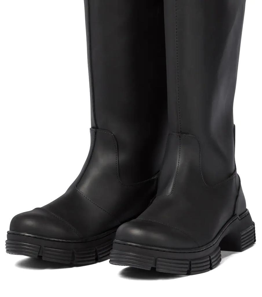 商品Ganni|Rubber knee-high boots,价格¥1898,第7张图片详细描述