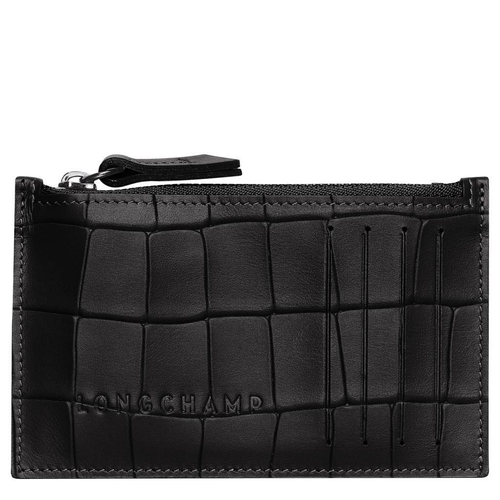 商品Longchamp|Coin purse Croco Block Black (L3613945001),价格¥501,第1张图片
