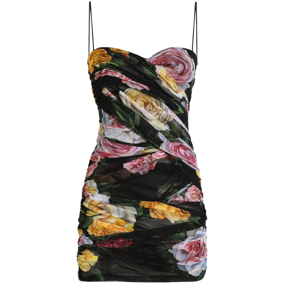 商品Dolce & Gabbana|Short tulle dress with print,价格¥20371,第2张图片详细描述