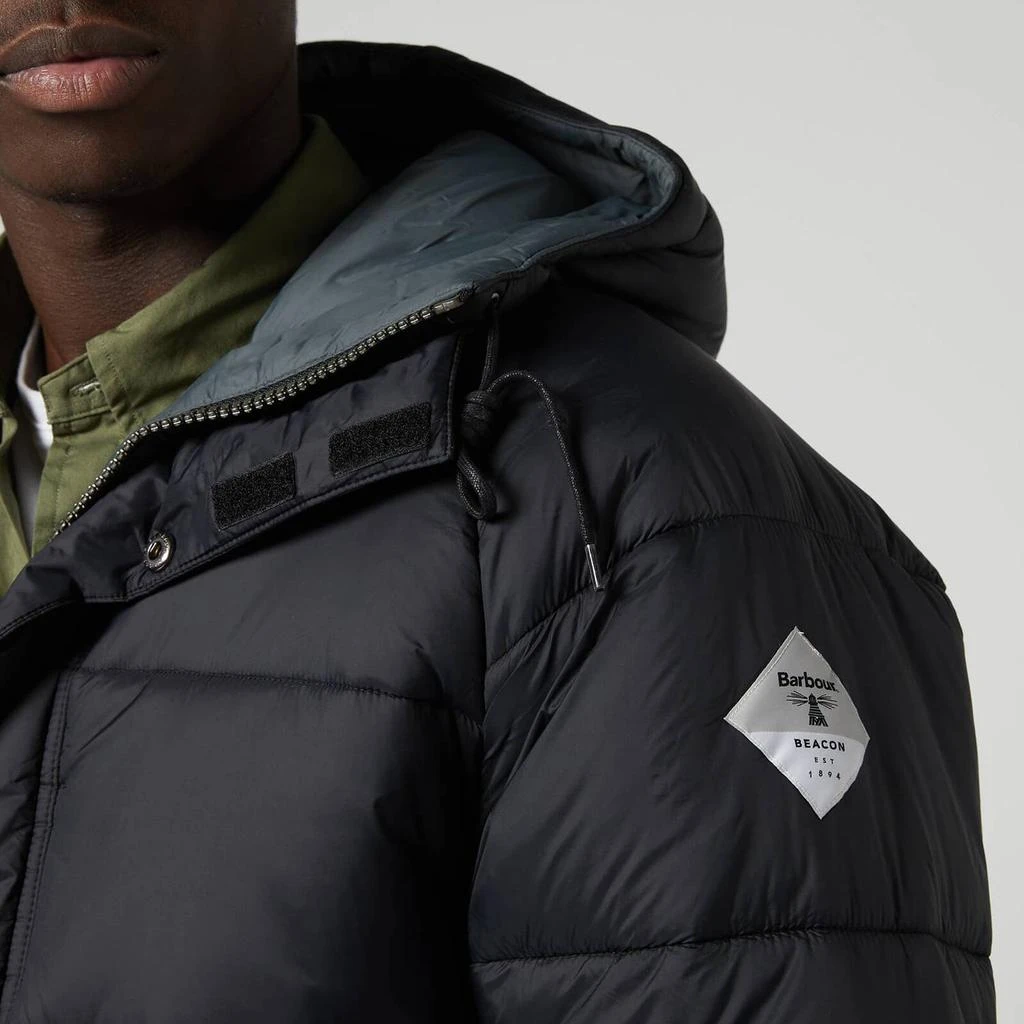 商品Barbour|Barbour Beacon Men's Nylon Parka Quilt Jacket - Black,价格¥959,第4张图片详细描述