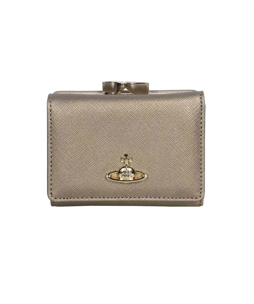 商品Vivienne Westwood|SMALL LEATHER FLAP-OVER WALLET,价格¥1050,第1张图片