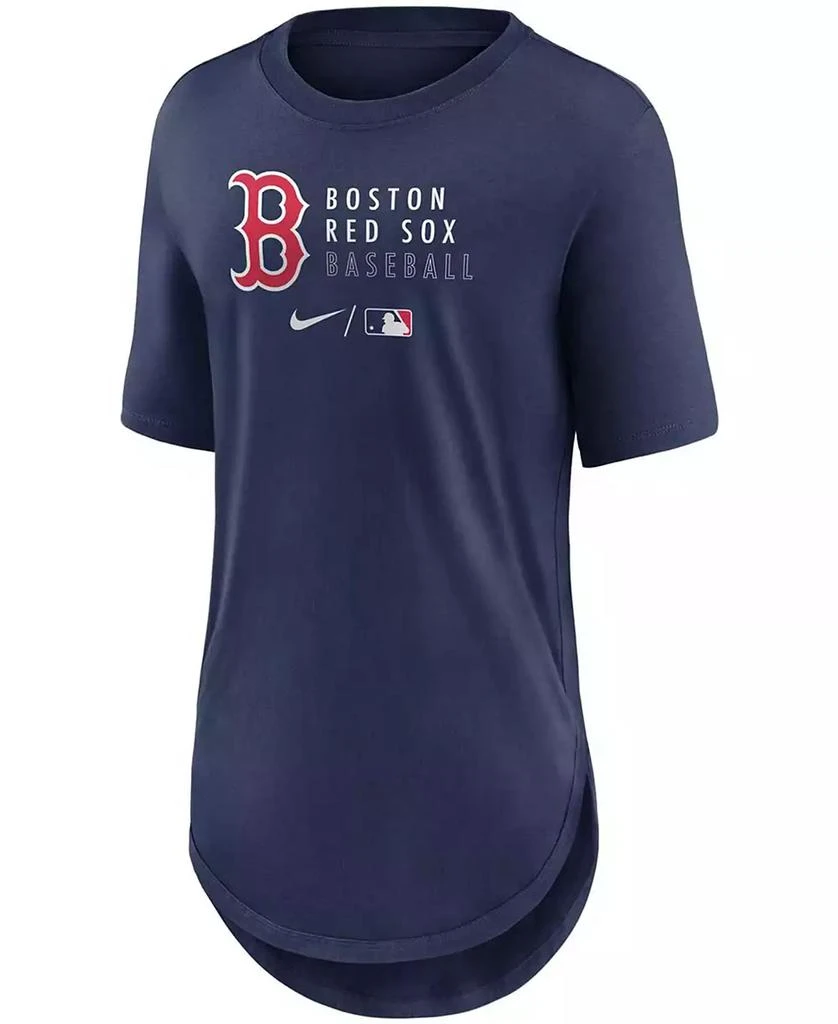 商品NIKE|Women's Navy Boston Red Sox Authentic Collection Baseball Fashion Tri-Blend T-shirt,价格¥263,第3张图片详细描述