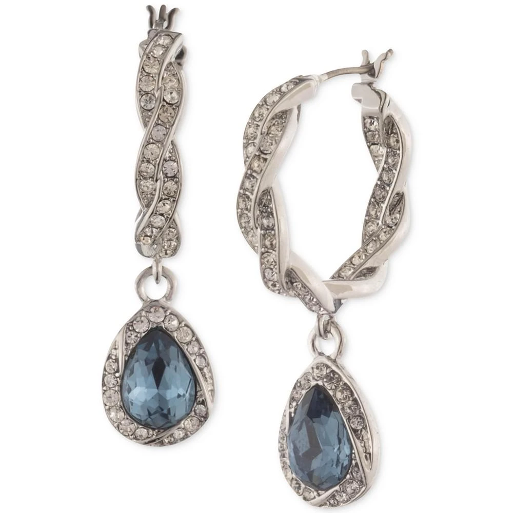 商品Givenchy|Pavé & Pear-Shape Crystal Charm Hoop Earrings,价格¥104,第1张图片