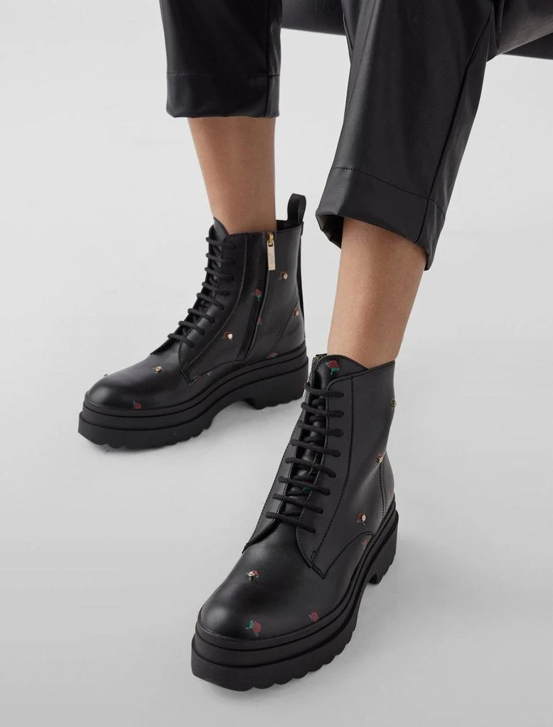 RED VALENTINO Rose Studs Combat Boots 商品